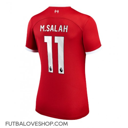 Dres Liverpool Mohamed Salah #11 Domáci pre Ženy 2023-24 Krátky Rukáv